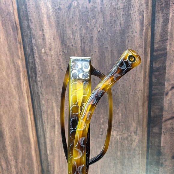 Coach Sunglasses Women's Brown Tortoise Lime Green HC6001 Emily 57mm - Picture 7 of 9